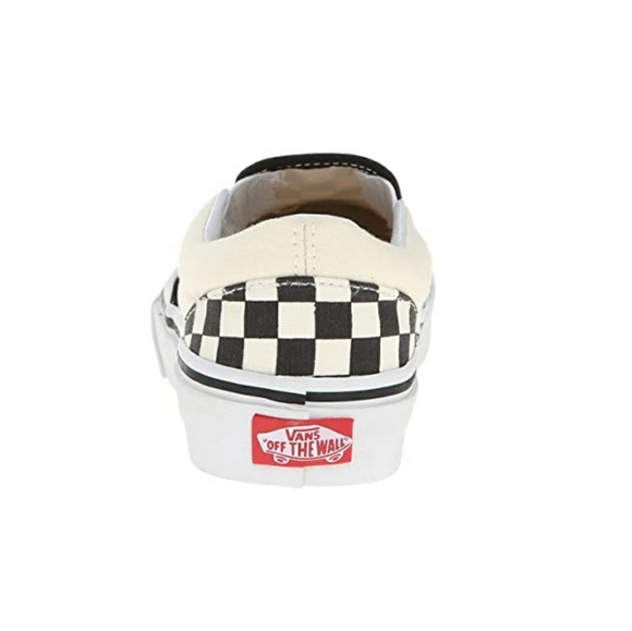 Vans Classic Checkerboard White & Black Slip-On Sh - Picture 5 of 14